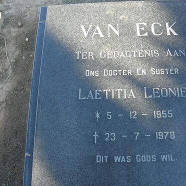 ECK Latetitia Leonie, van 1955-1978