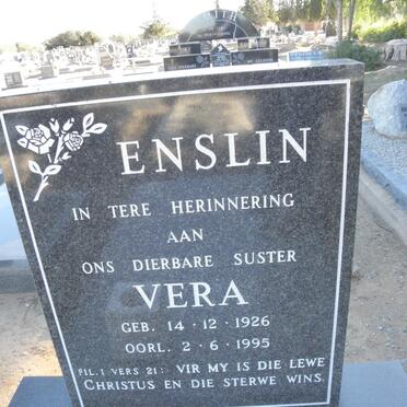 ENSLIN Vera 1926-1995
