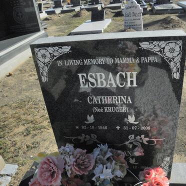 ESBACH Catherina nee KRUGER 1946-2008