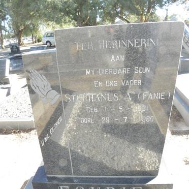 FOURIE Stephanus A. 1931-1980