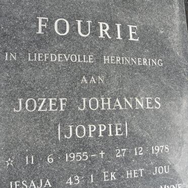 FOURIE Jozee Johannes 1955-1978