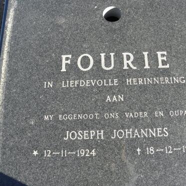 FOURIE Joseph Johannes 1924-1984