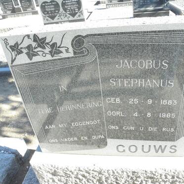 GOUWS Jacobus Stephanus 1883-1965