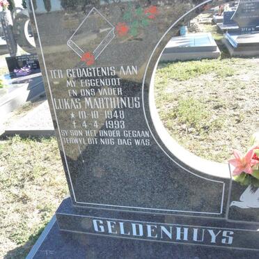 GELDENHUYS Lukas Marthinus 1948-1993