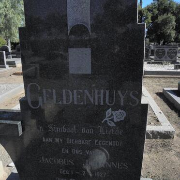 GELDENHUYS Jacobus Johannes 1927-1971