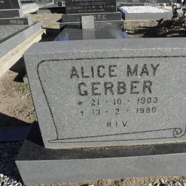 GERBER  Alice May 1903-1980