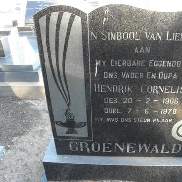 GROENEWALD Hendrik Cornelis 1906-1978