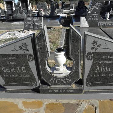 HENN Carel J.E. 1912-2001 &amp; Alida J.J. 1913-1985