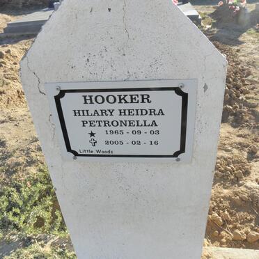 HOOKER Hilary Heidra Petronella 1965-2005