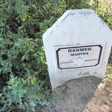 HANMER Martha 1938-2009
