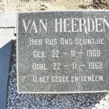 HEERDEN Baba, van 1968-1968