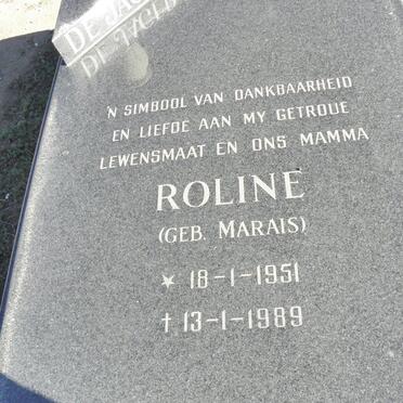 JAGER Roline, De nee MARAIS 1951-1989