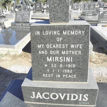 JACOVIDIS Mirsini 1919-1982