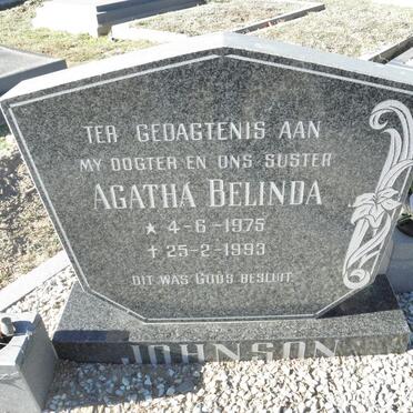 JOHNSON Agatha Belinda 1975-1993
