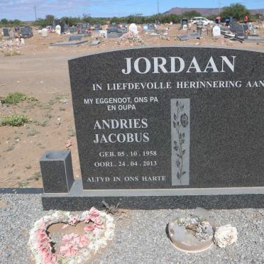 JORDAAN Andries Jacobus 1958-2013