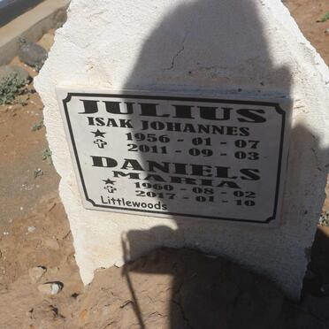 JULIUS Isak Johannes 1956-2011 :: DANIELS Maria 1960-2017