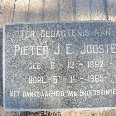 JOOSTE Pieter J.E. 1892-1965