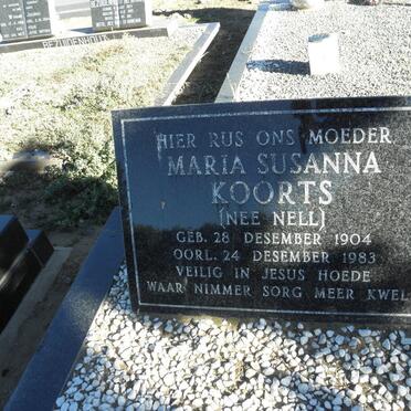 KOORTS Maria Susanna nee NEL 1904-1983