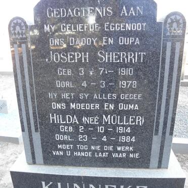 KUNNEKE Joseph Sherrit 1910-1978 &amp; Hilda MULLER 1914-1984