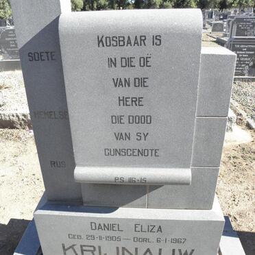 KRIJNAUW Daniel Eliza 1905-1967
