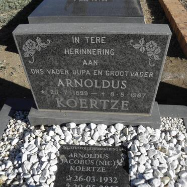 KOERTZE Arnoldus 1899-1987 :: KOERTZE Arnoldus Jacobus 1932-2011