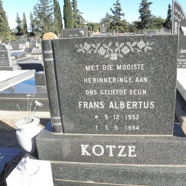 KOTZE Frans Albertus 1952-1984
