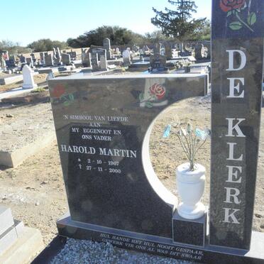 KLERK Harold Martin, De 1907-2000