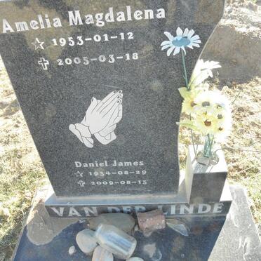 LINDE Daniel James 1954-2009, van der &amp; Amelia Magdalena 1953-2005