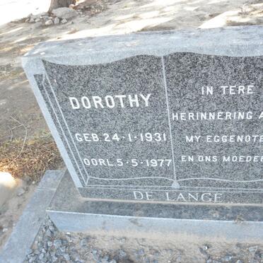 LANGE Dorothy, De 1931-1977