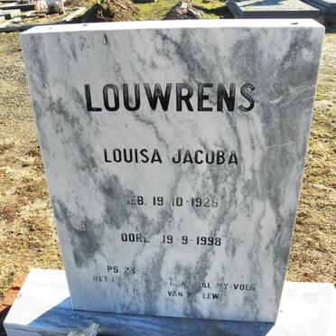 LOUWRENS Louisa jacoba 1926-1998