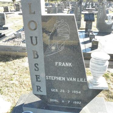 LOUBSER Frank Stephen Van Lill 1954-1992