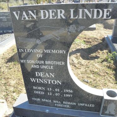 LINDE Dean Winston, van der 1956-1997