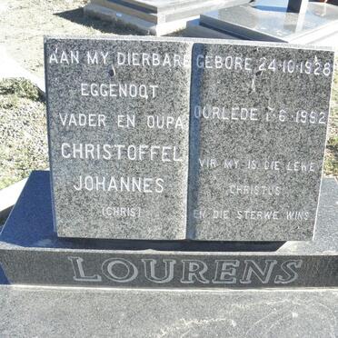 LOURENS Christoffel Johannes 1928-1992