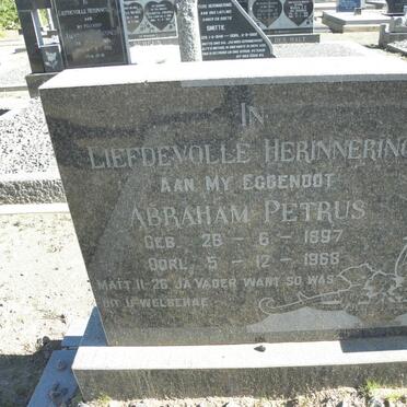 MULLER Abraham Petrus 1897-1968