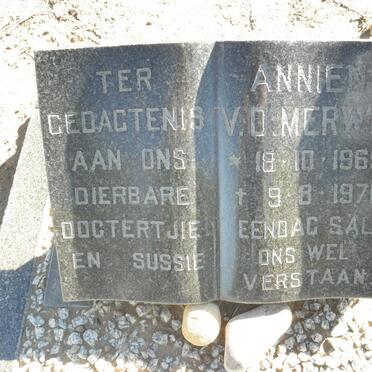 MERWE Annien, v.d. 1969-1971