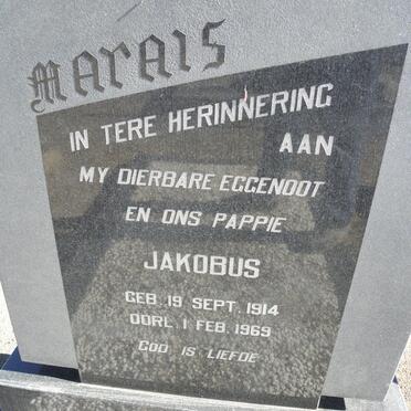 MARAIS Jakobus 1914-1969