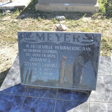 MEYER Johannes Stefanus 1922-1994
