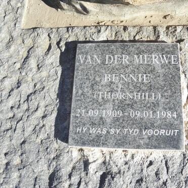 MERWE Bennie, van der 1909-1984
