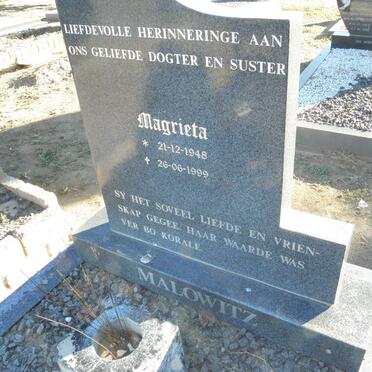 MALOWITZ Magrieta 1948-1999