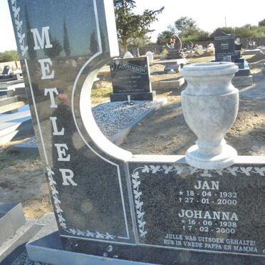 METLER Jan 1932-2000 &amp; Johanna 1938-2000