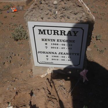 MURRAY Kevin Eugene 1968-2012 &amp; Johanna Jeanette 1966-2012