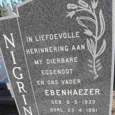 NIGRINI Ebenhaezer 1933-1981