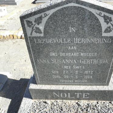 NOLTE Anna Susanna Gertruida nee SMIT 1872-1964 