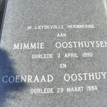 OOSTHYSEN Coenraad -1994 &amp; Mimmie -1990