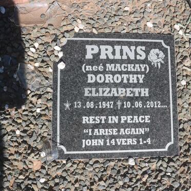 PRINS Dorothy Elizabeth nee MACKAY 1947-2012