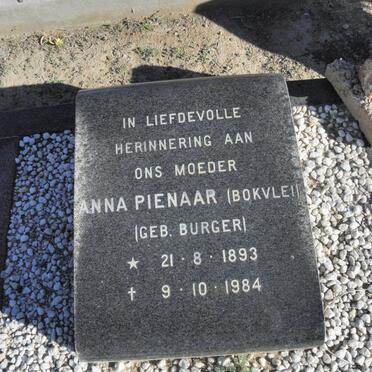 PIENAAR Anna nee BURGER 1893-1984