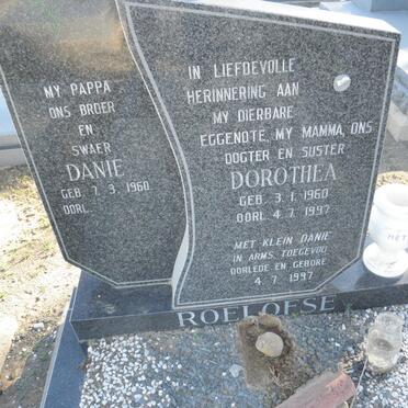 ROELOFSE Danie 1960 &amp; Dorothea 1960-1997