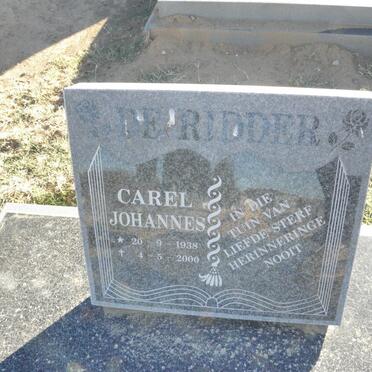 RIDDER Carel Johannes, De 1938-2000