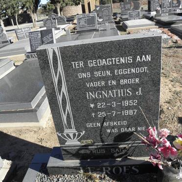 ROES Ingnatius J., Le 1952-1987