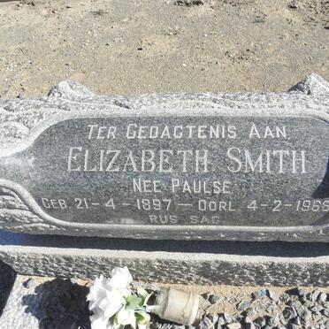 SMITH Elizabeth nee PAULSE 1897-1968
